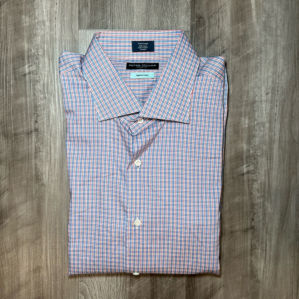 Peter Millar Collection Egyptian Cotton Long Sleeve Button Down - XL